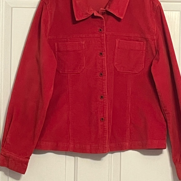 Rust soft corduroy jacket. Dress Barn size large. - Picture 2 of 3